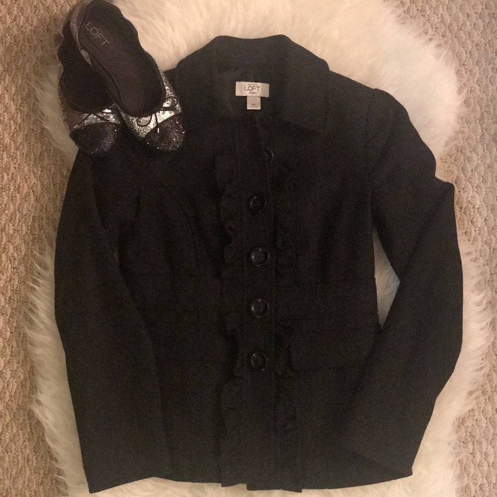 Loft Ruffle Front Jacket - image 6